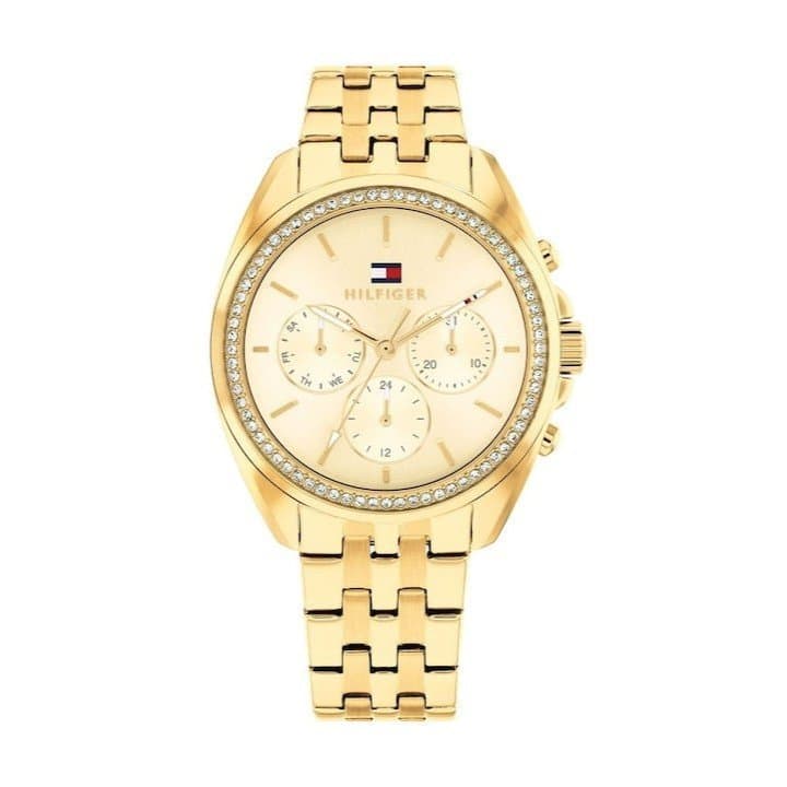 Γυναικείο Ρολόι Tommy Hilfiger Mellie 36mm με Χρυσό Μπρασελέ