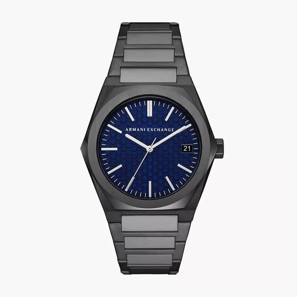 Ανδρικό Ρολόι Armani Exchange AX2811 Geraldo 44mm με Μπλε Καντράν