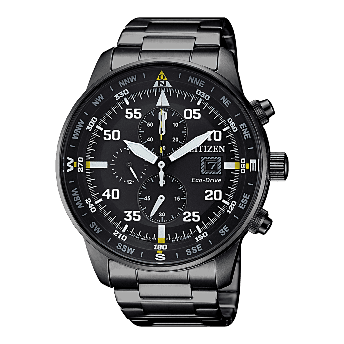 Ανδρικό Ρολόι CITIZEN Eco-Drive Chronograph Μαύρο 44mm