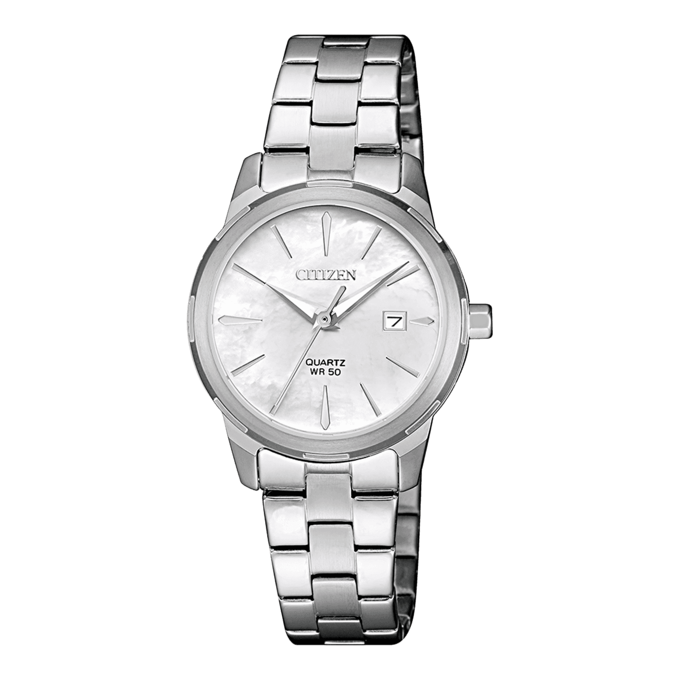 Γυναικείο Ρολόι Citizen EU6070-51D Quartz Ασημί με Λευκό Καντράν