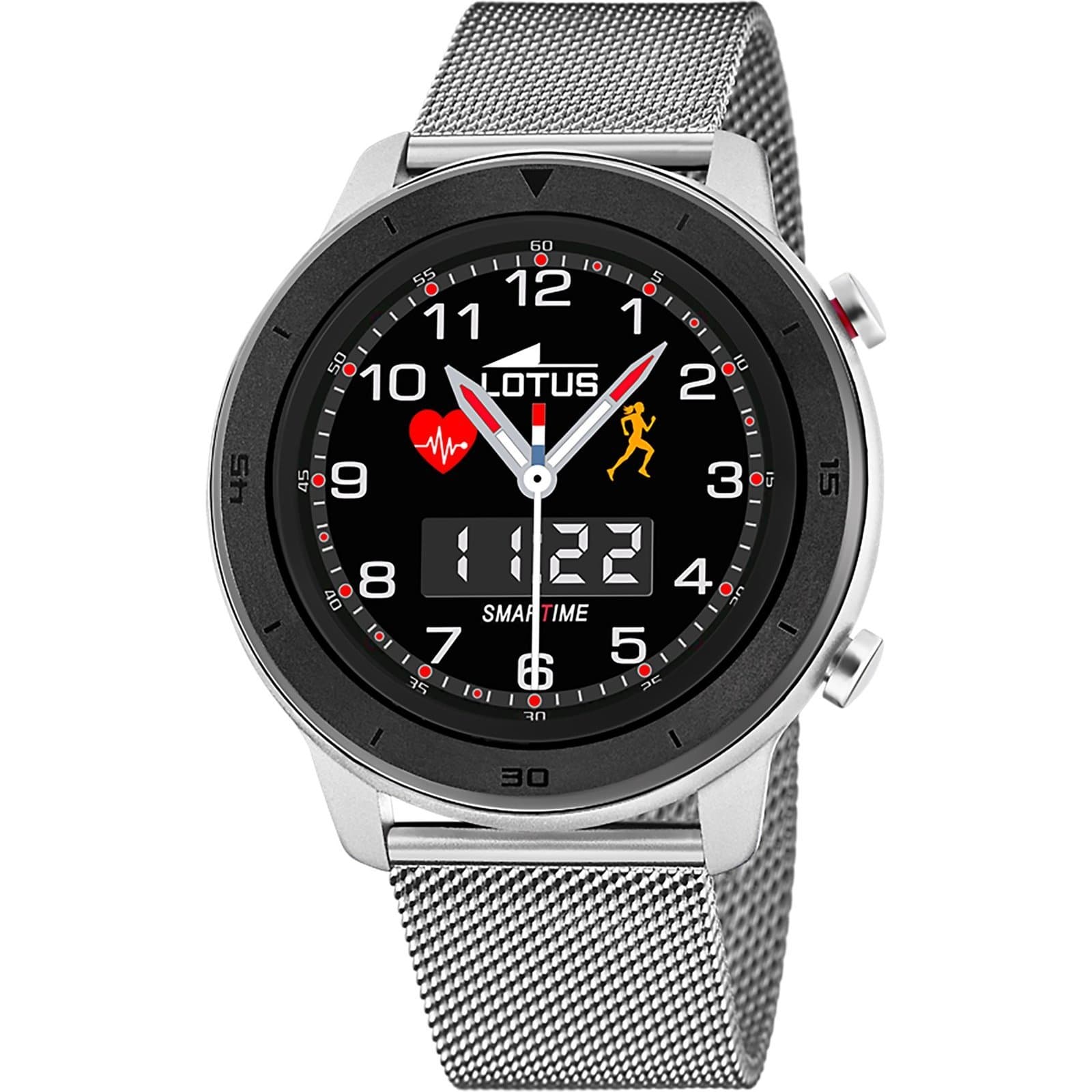Lotus Smartwatch με ασημί μπρασελέ L50021/1