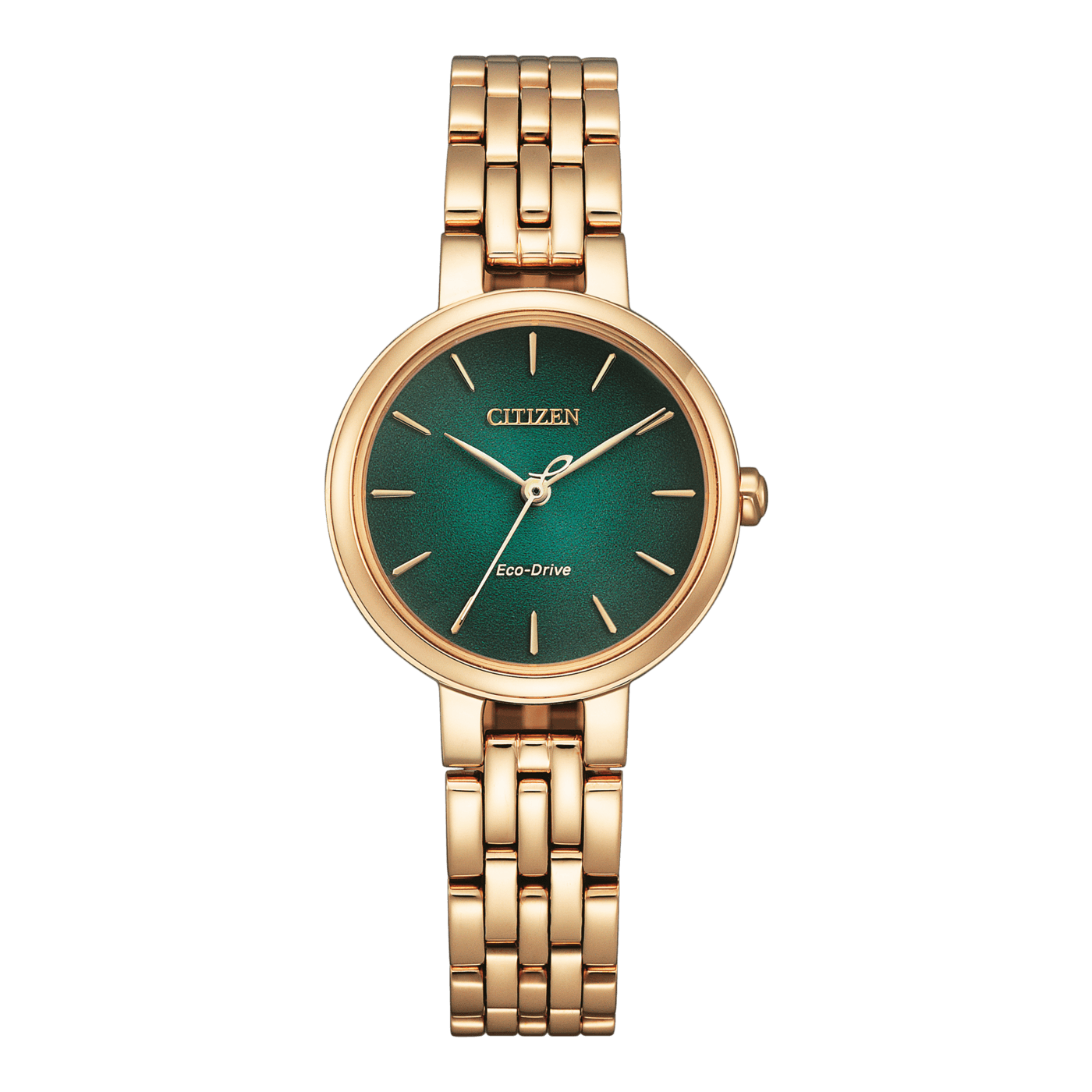 Citizen EM0993-82Z – Ρολόι Eco-Drive με Κάσα 27.7mm και Σατινέ Μπρασελέ σε Χρυσό