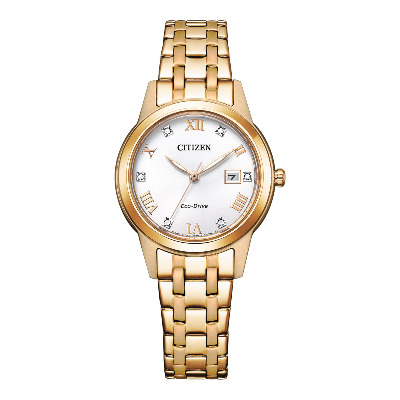 Citizen FE1243-83A – Ρολόι Eco-Drive με Κάσα 29.5mm και Μπρασελέ σε Rosé Gold