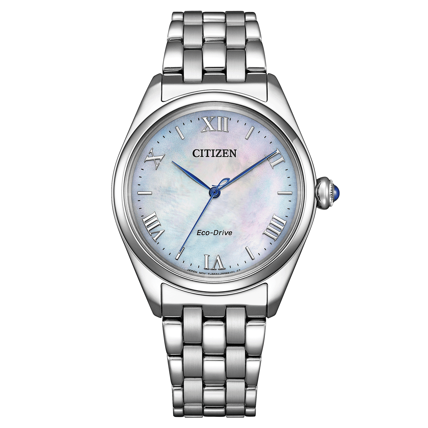 Γυναικείο Ρολόι Citizen EM1140-80D – Mother of Pearl & Ασημί Μπρασελέ Eco-Drive