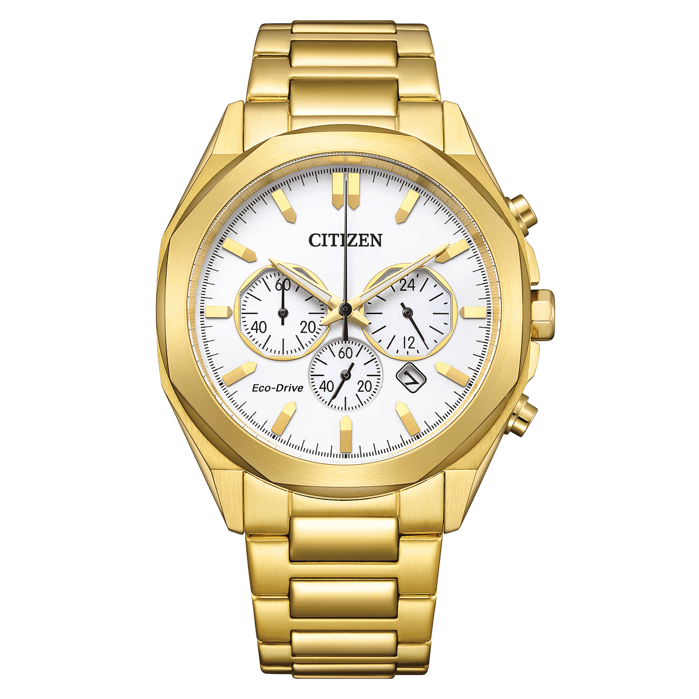 Ανδρικό Ρολόι Citizen CA4592-85A Eco-Drive 41mm με Λευκό Καντράν