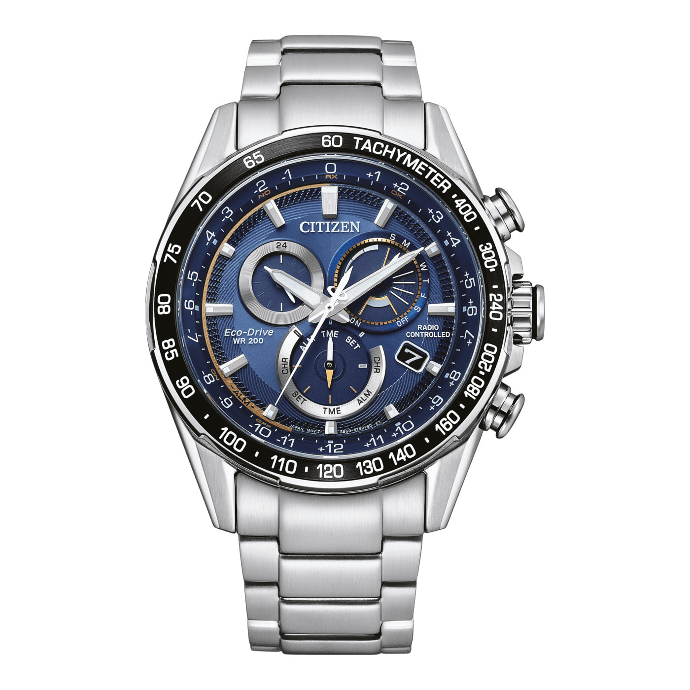 Ανδρικό Ρολόι Citizen CB5914-89L Eco-Drive E660 Radio Controlled με Μπλε Καντράν