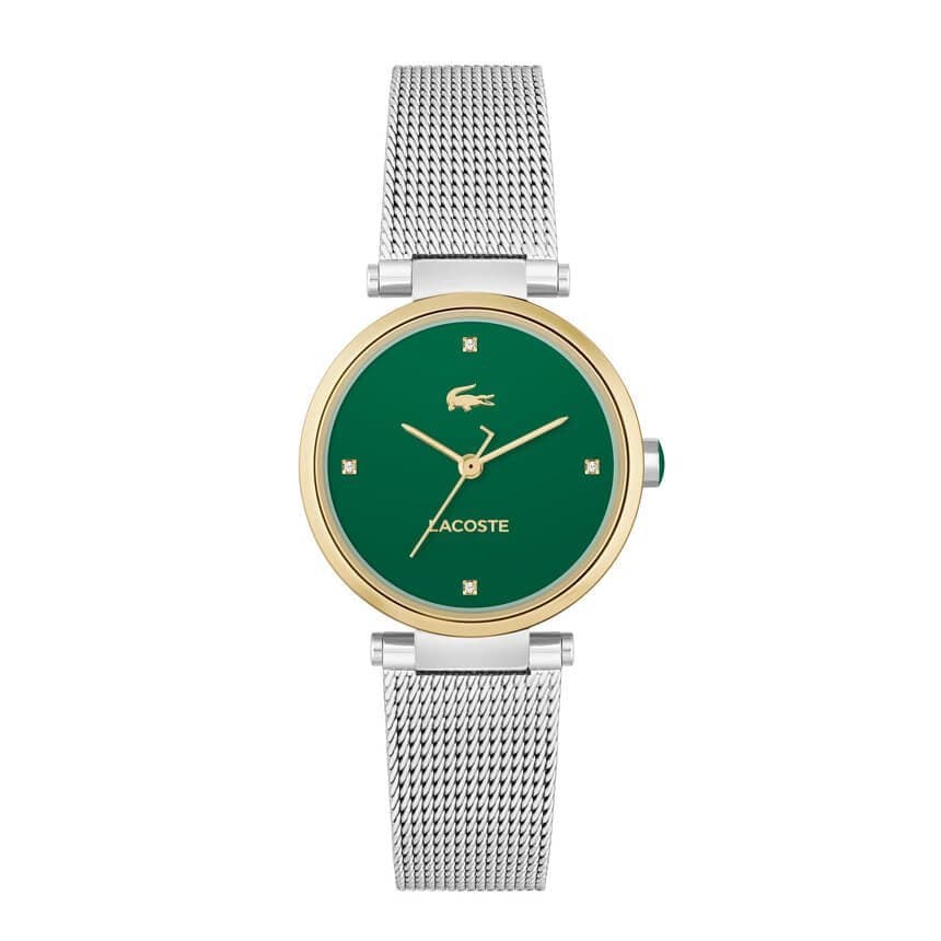 Lacoste Orba 2001348 – Γυναικείο Ρολόι με Πράσινο Καντράν & Κρύσταλλα