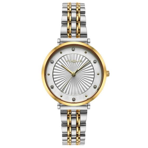 Γυναικείο Ρολόι VOGUE New Bliss Crystals 2020815362 – Two Tone Ατσάλινο Μπρασελέ, 32mm