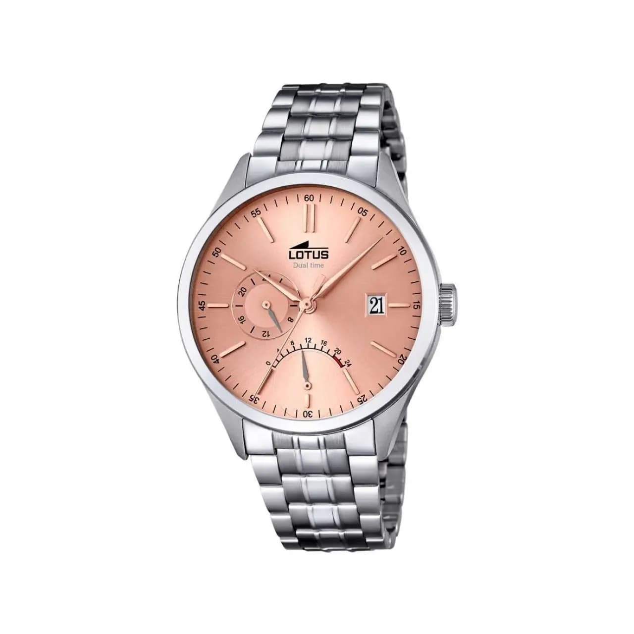 Lotus Minimalist 18213/2 – Ανδρικό Ρολόι 40mm με Ασημί Μπρασελέ