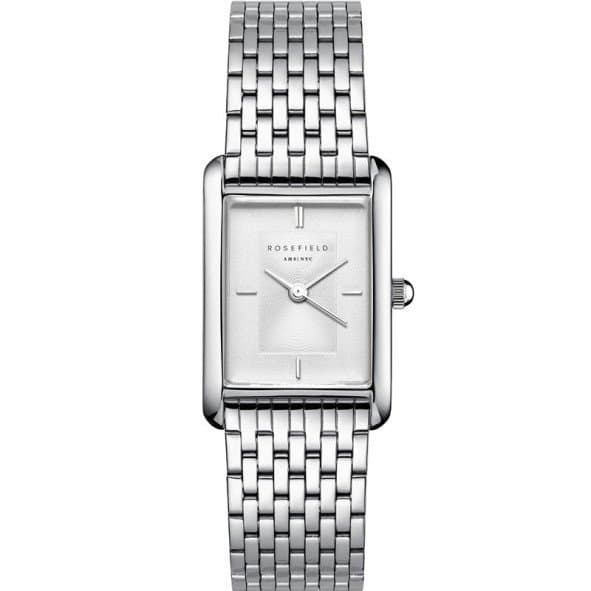 Rosefield Heirloom HWSSS-H02 Γυναικείο Ρολόι με Ασημί Μπρασελέ από Ανοξείδωτο Ατσάλι και Λευκό Καντράν