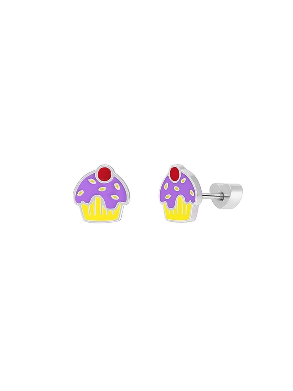Σκουλαρίκια Καρφωτά Cupcake Silver 926