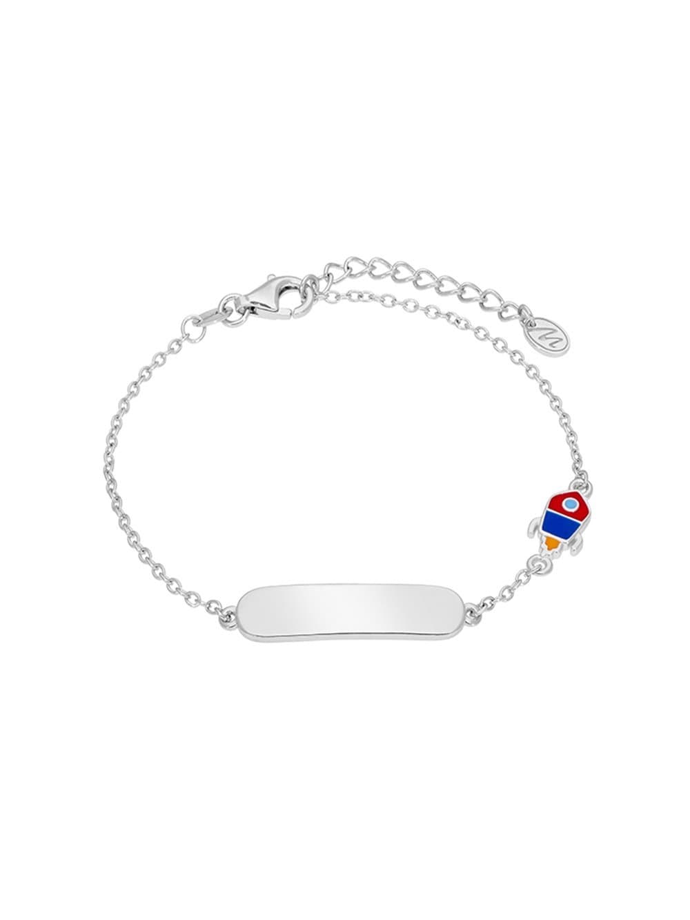 Βραχιόλι Ταυτότητα με Διαστημόπλοιο Silver 925