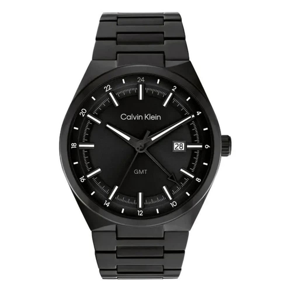 Calvin Klein Aqueous Χρονογράφος Black Stainless Steel Bracelet