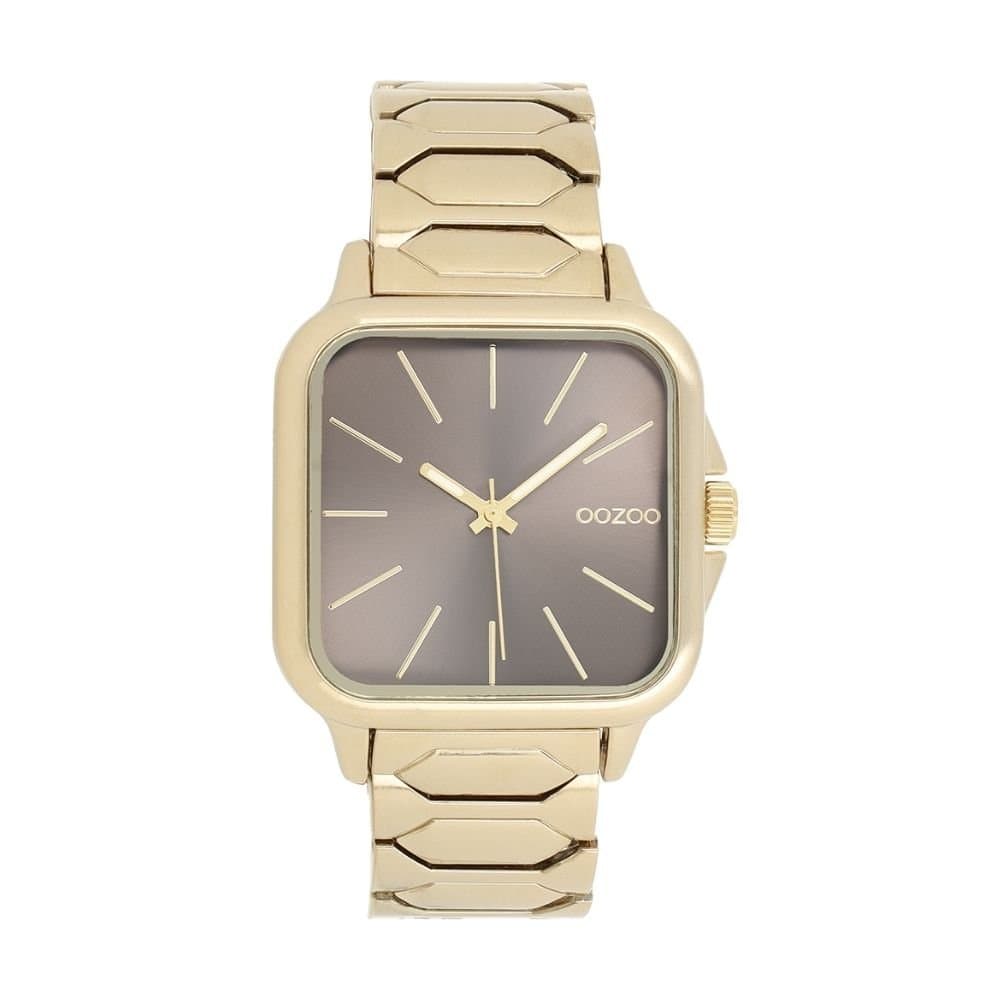 OOZOO Timepieces C11606 Gold Square Bracelet
