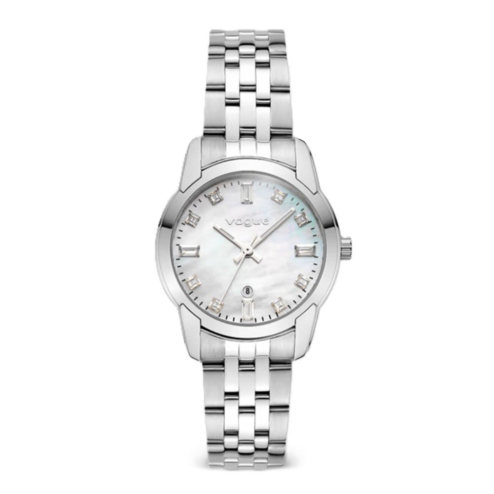 Vogue Lydia Silver Tone Stainless Steel Bracelet