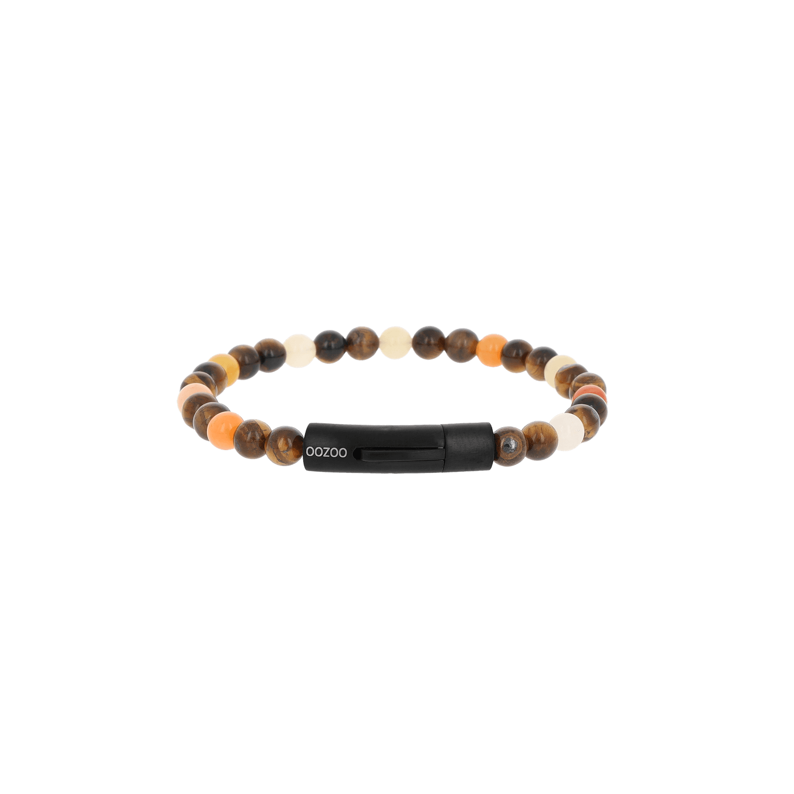 Βραχιόλι Ανδρικό OOZOO Yellow/Jade Tiger Eye & Imperial Jade — SB-1062-195