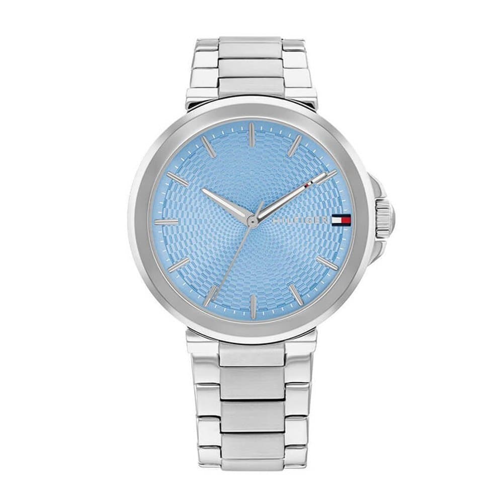 Γυναικείο Ρολόι Tommy Hilfiger Lori 1782777 – Ασημί Ατσάλινο Μπρασελέ, Γαλάζιο Καντράν 34mm