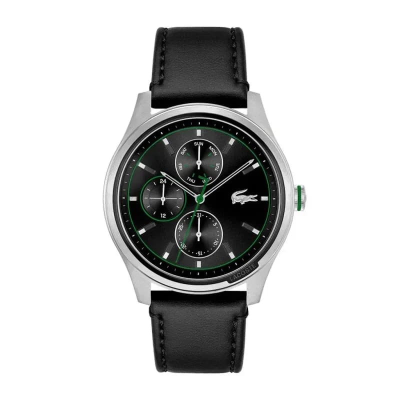 Lacoste Musketeer Χρονογράφος Black Leather Strap