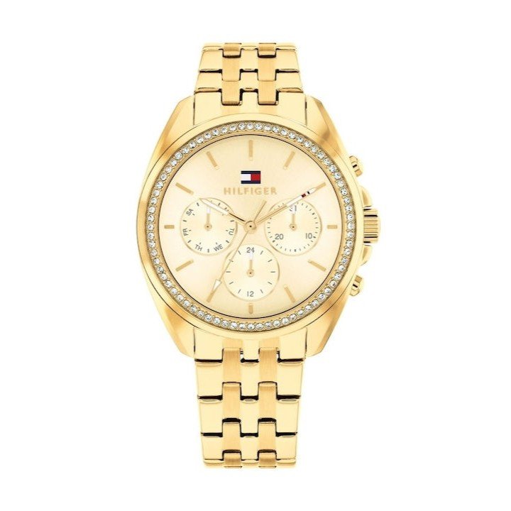 Γυναικείο Ρολόι Tommy Hilfiger Mellie 36mm με Χρυσό Μπρασελέ