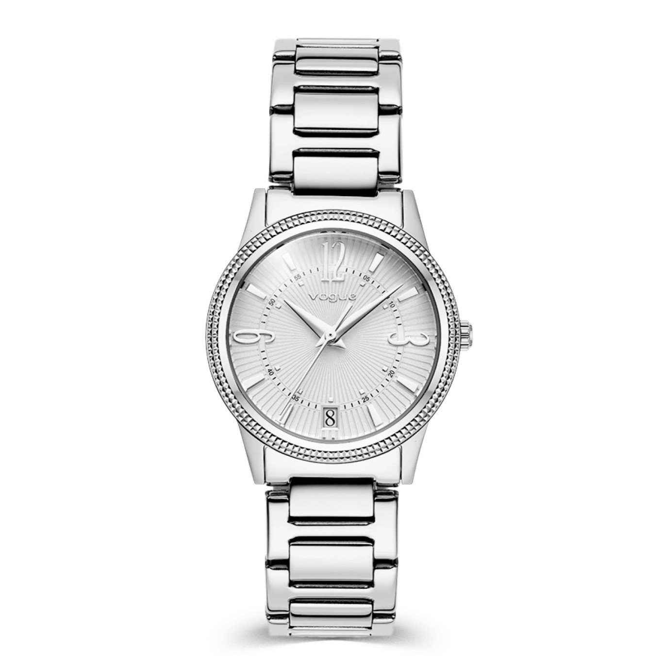 Γυναικείο Ρολόι Vogue Corine 2020615781 – Ασημί Μπρασελέ, Λευκό Καντράν 30mm