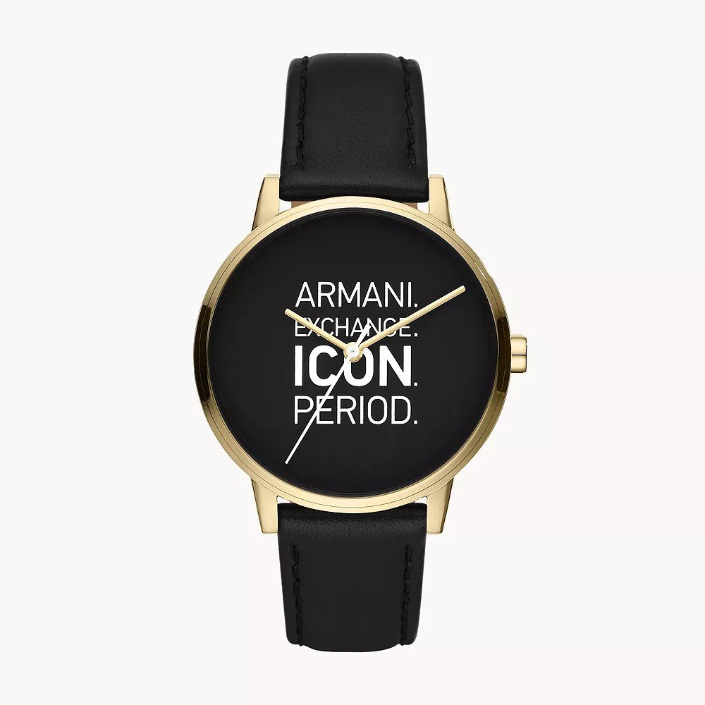Ανδρικό Ρολόι Armani Exchange AX2741 με Μαύρο Δερμάτινο Λουράκι