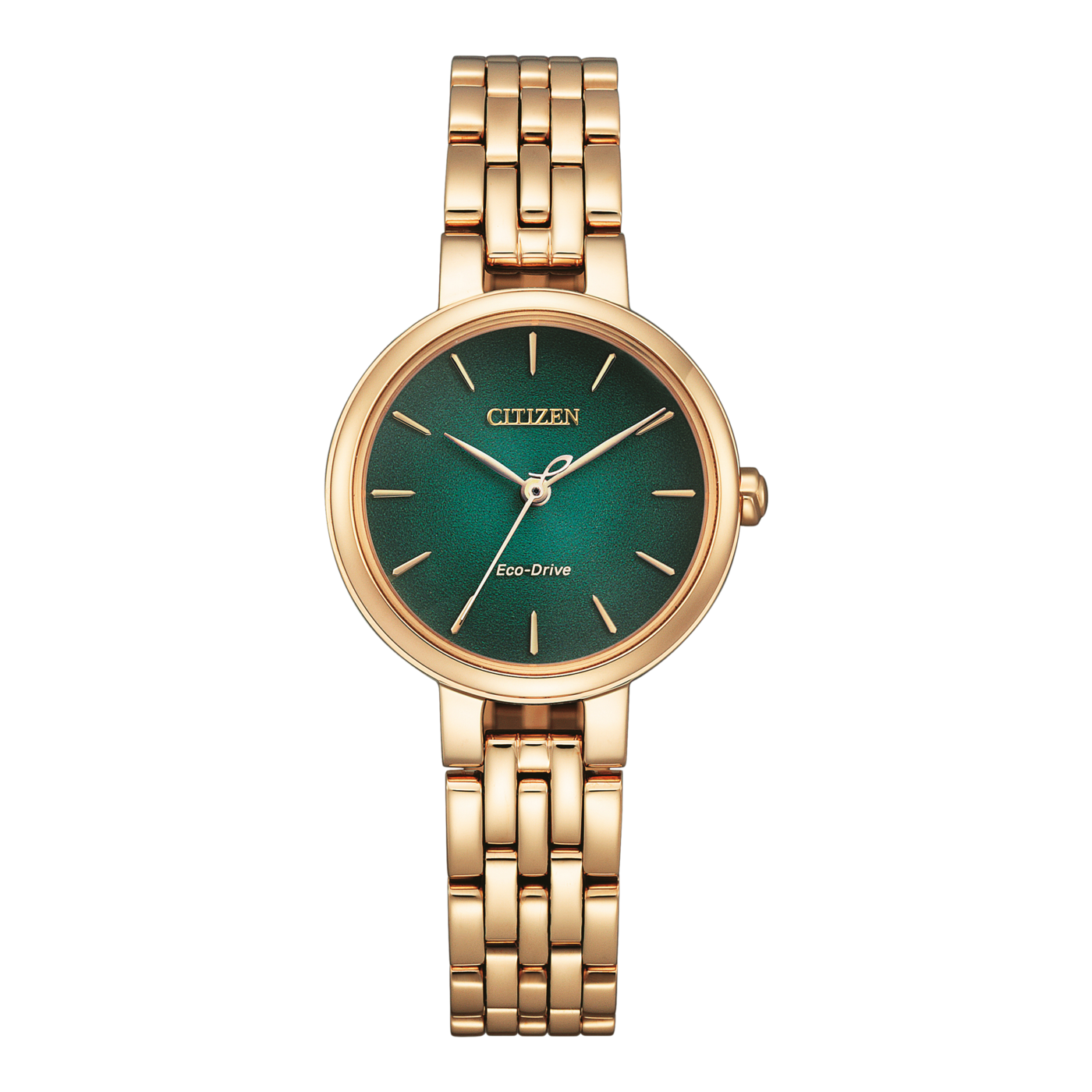 Citizen EM0993-82Z – Ρολόι Eco-Drive με Κάσα 27.7mm και Σατινέ Μπρασελέ σε Χρυσό