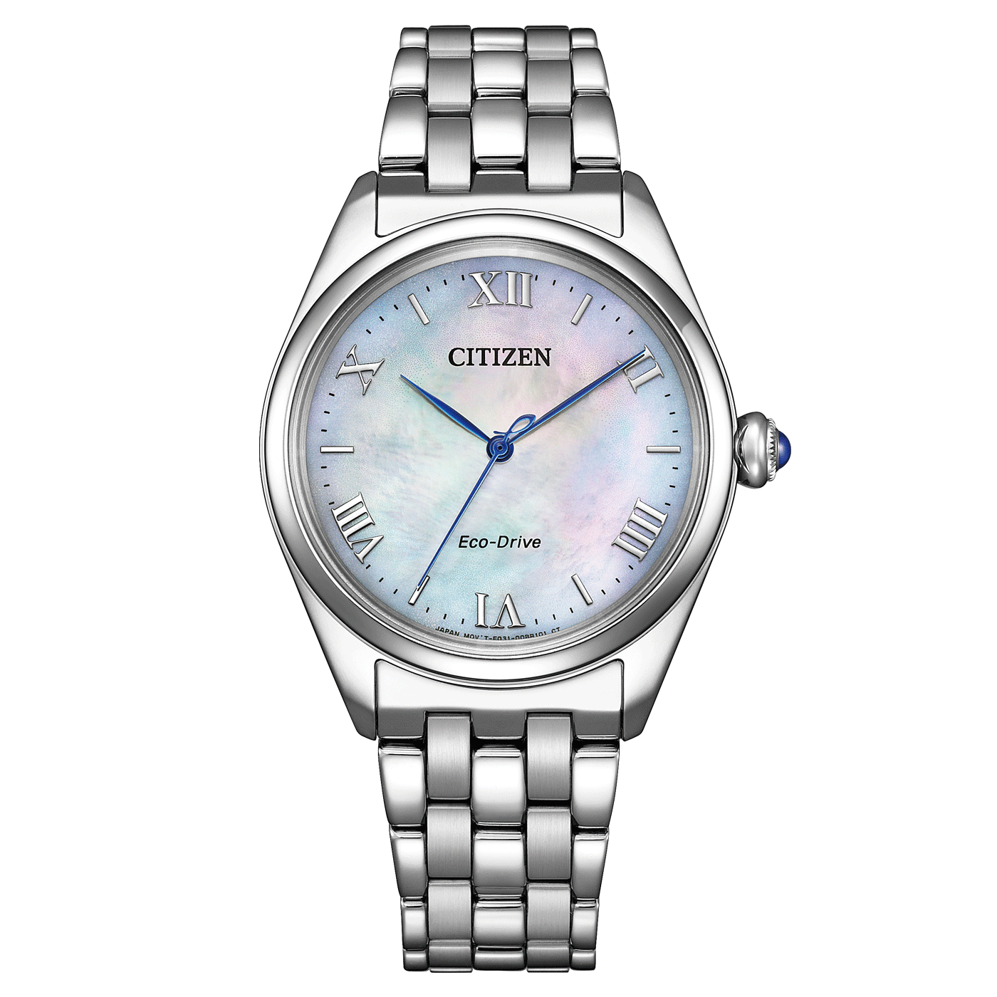 Γυναικείο Ρολόι Citizen EM1140-80D – Mother of Pearl & Ασημί Μπρασελέ Eco-Drive