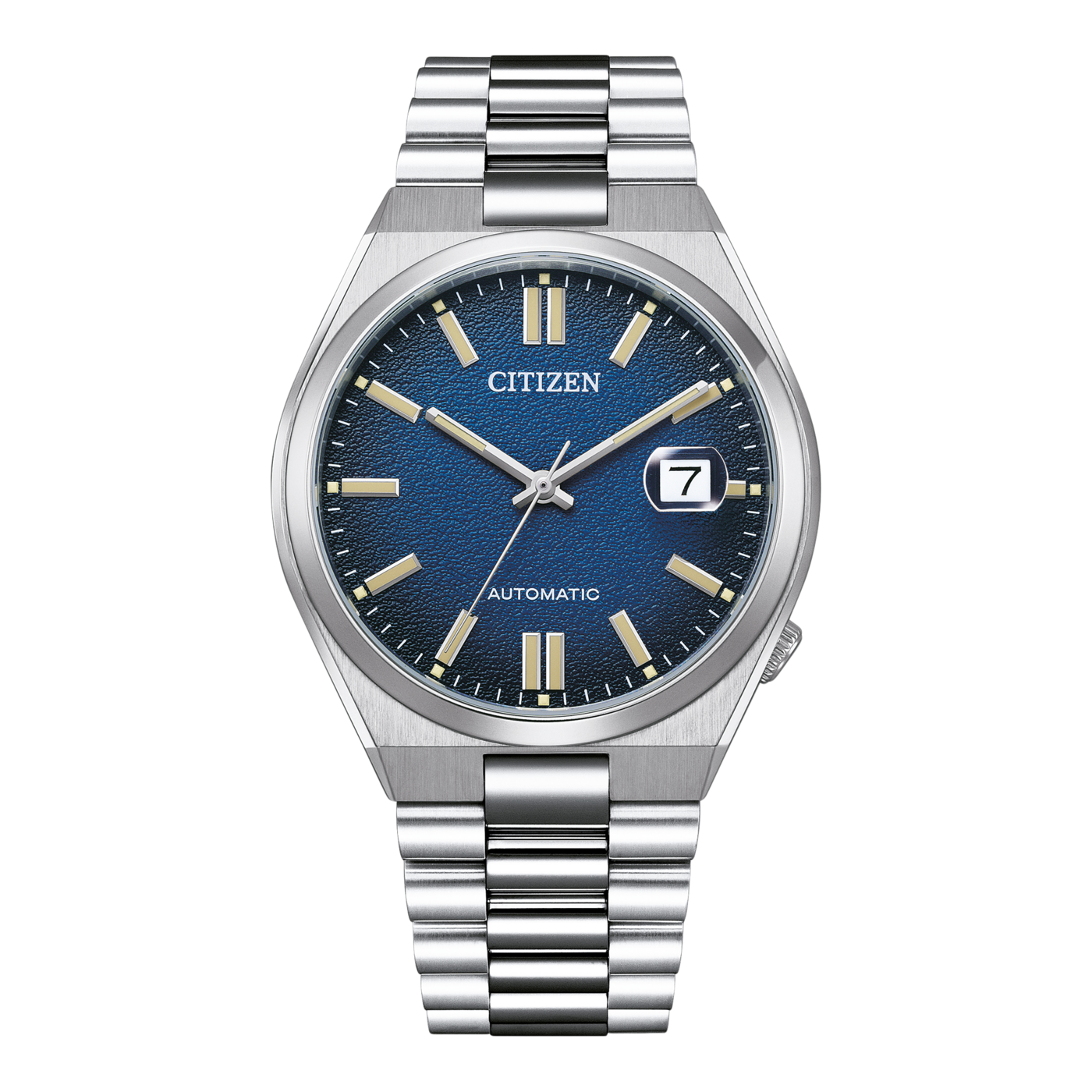 Ανδρικό Αυτόματο Ρολόι Citizen TSUYOSA NJ0151-88L – Μπλε Sunray Καντράν & Ασημί Μπρασελέ