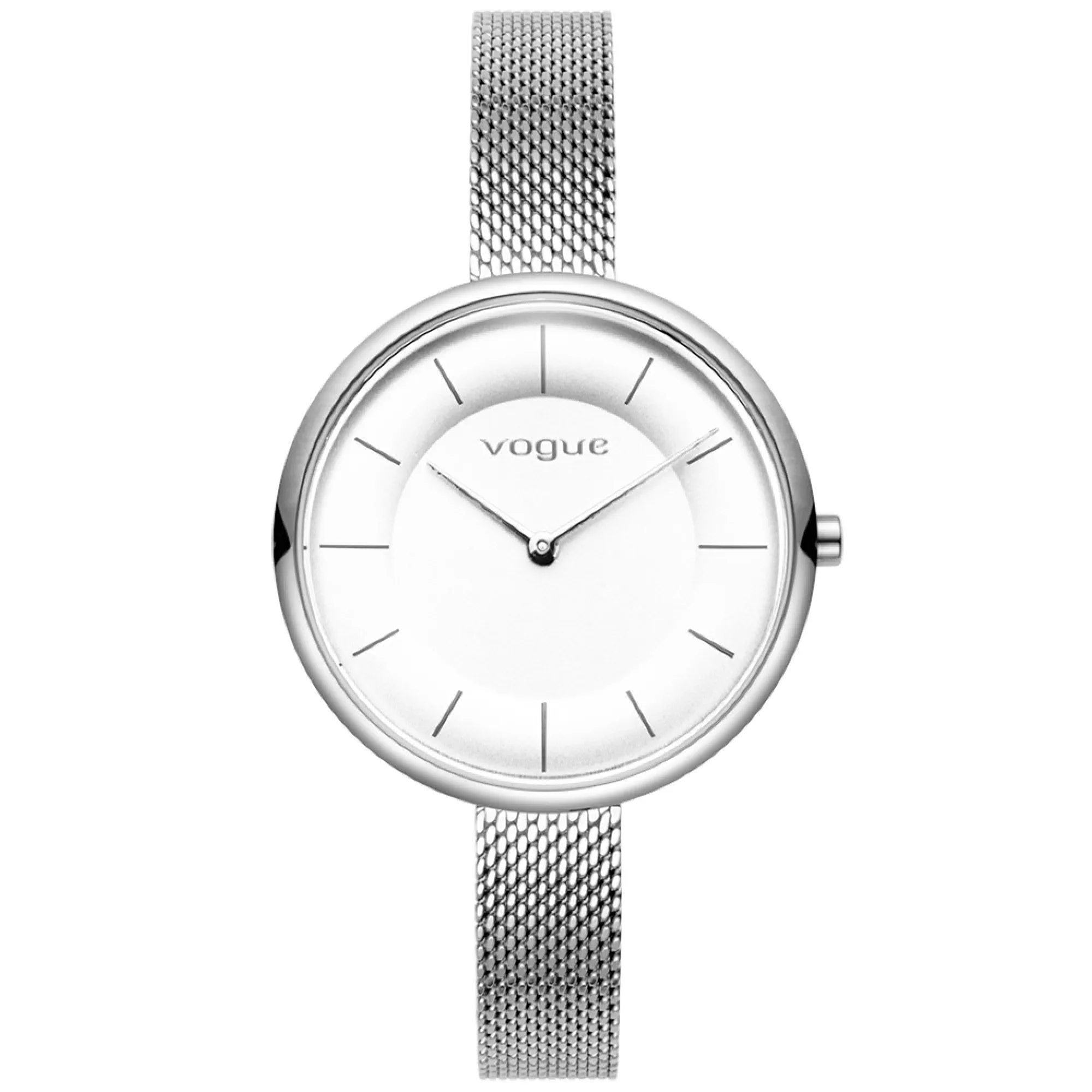 Γυναικείο Ρολόι VOGUE Pop Silver με Ασημί Καντράν & Μπρασελέ Ατσάλι 36mm