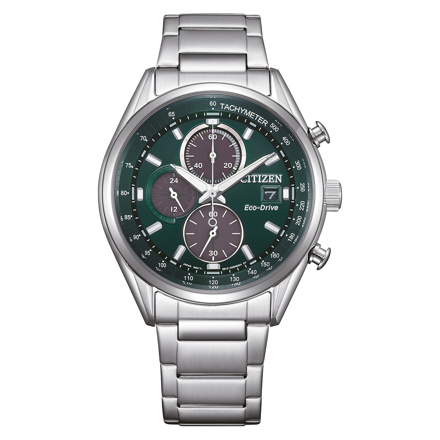 Ανδρικό Ρολόι CITIZEN CA0459-79X Eco-Drive Racing Chronograph με Πράσινο Καντράν,