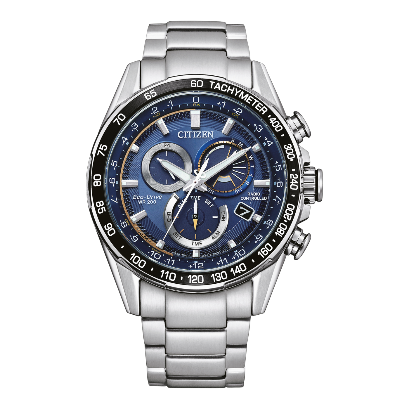 Ανδρικό Ρολόι Citizen CB5914-89L Eco-Drive E660 Radio Controlled με Μπλε Καντράν