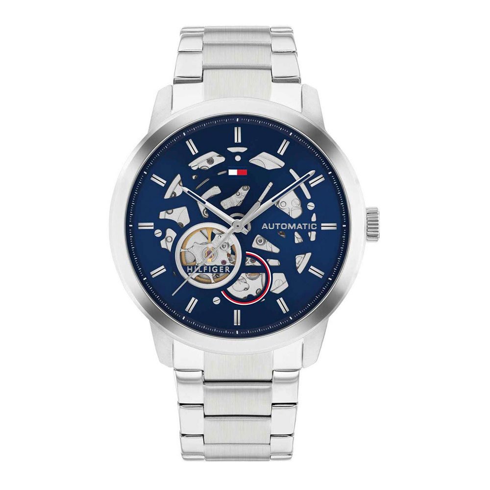 Ανδρικό Ρολόι Tommy Hilfiger Lance Automatic 1710661 με Ατσάλινο Μπρασελέ και Μπλε Καντράν 43mm