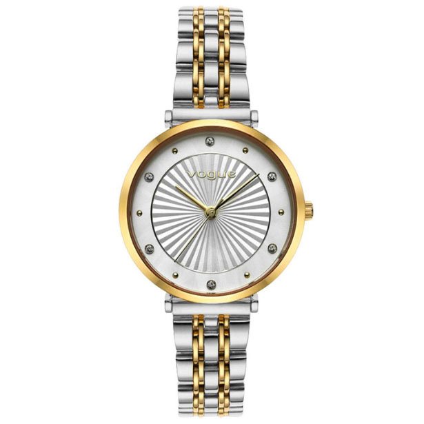 Γυναικείο Ρολόι VOGUE New Bliss Crystals 2020815362 – Two Tone Ατσάλινο Μπρασελέ, 32mm