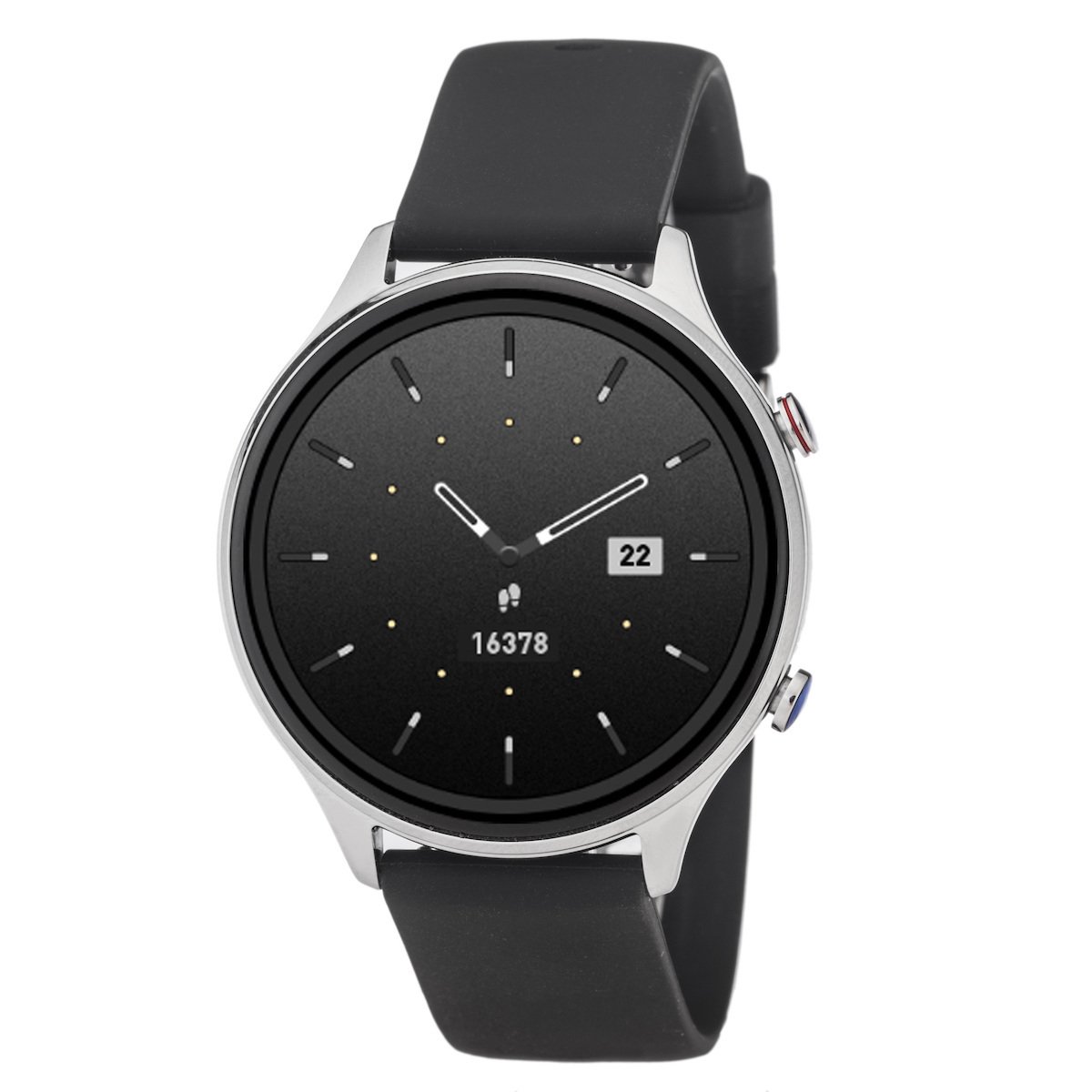 Smartwatch 3GUYS 3GW5094 – Μαύρο Δερμάτινο Λουράκι, Οθόνη Αφής 44mm