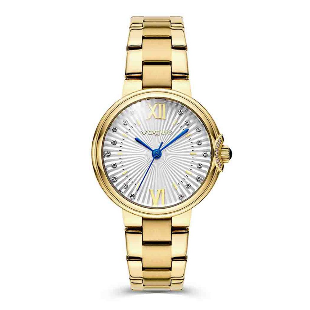Γυναικείο Ρολόι VOGUE Carmen Mini 2020616041 – Χρυσό Μπρασελέ, Ασημί Καντράν 32mm