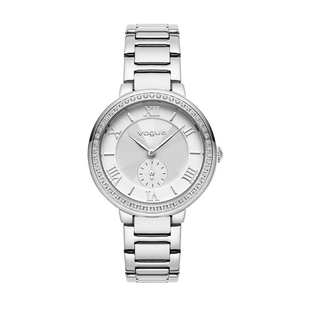 Γυναικείο Ρολόι Vogue Elegant 2020613983 – Ατσάλινο Μπρασελέ, Λευκό Καντράν 33mm
