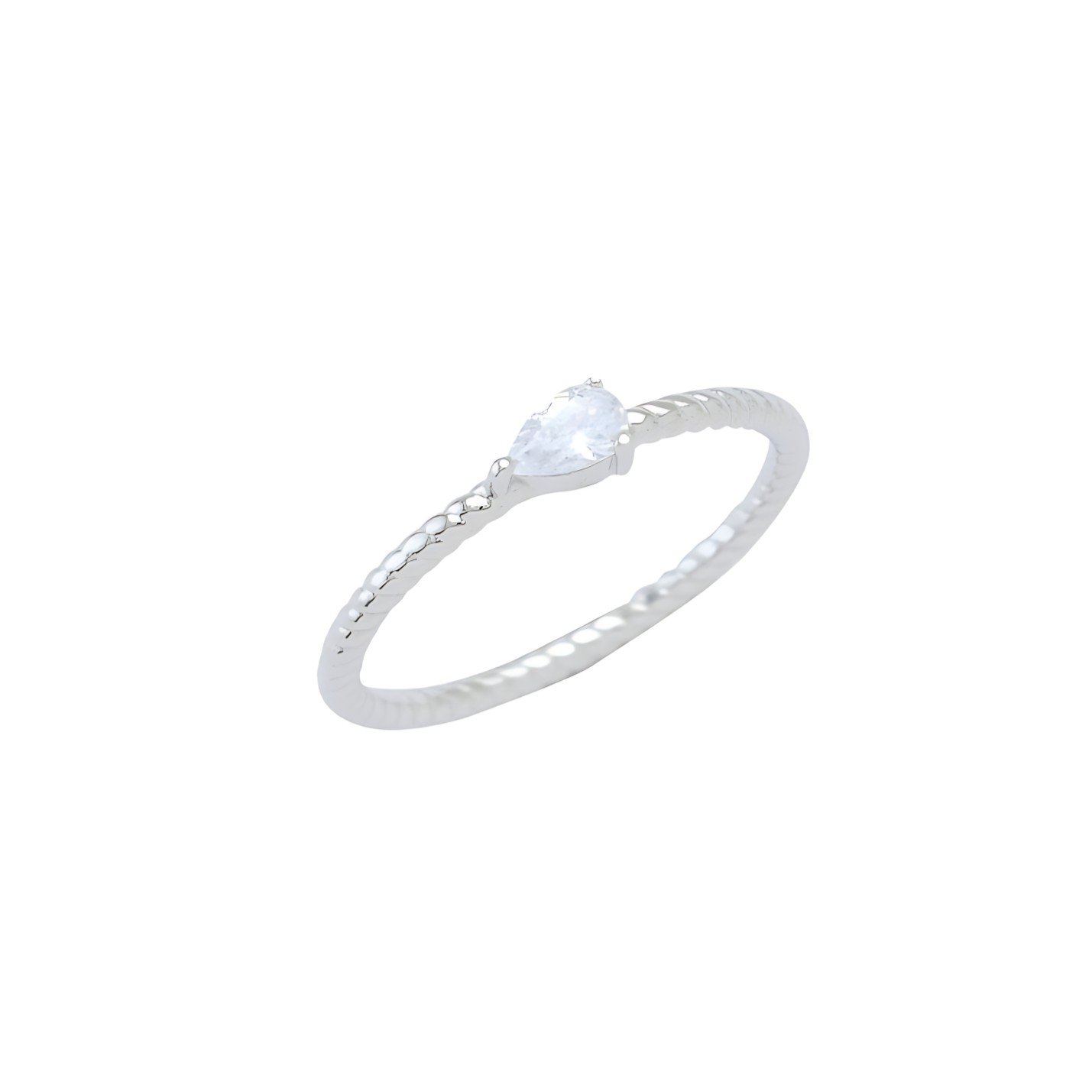 Μονόπετρο Δαχτυλίδι Silver 925