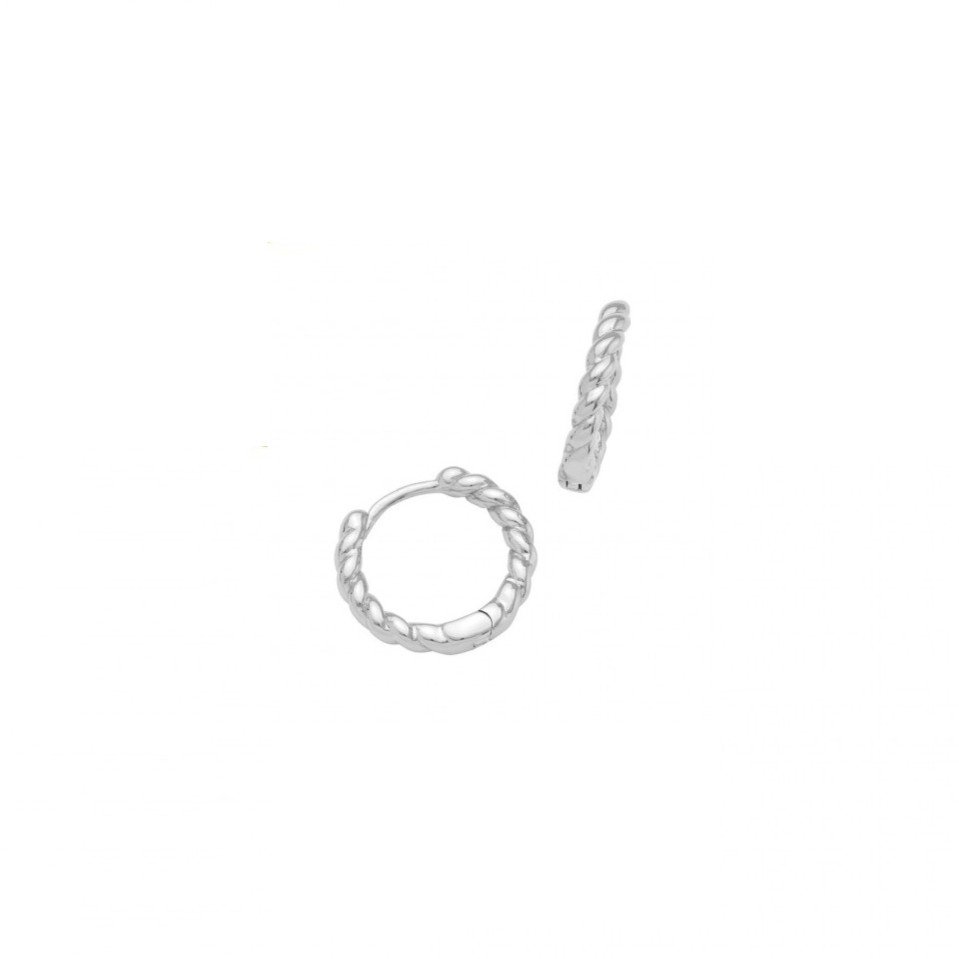 Σκουλαρίκια Κρίκοι Σπιράλ Silver 925