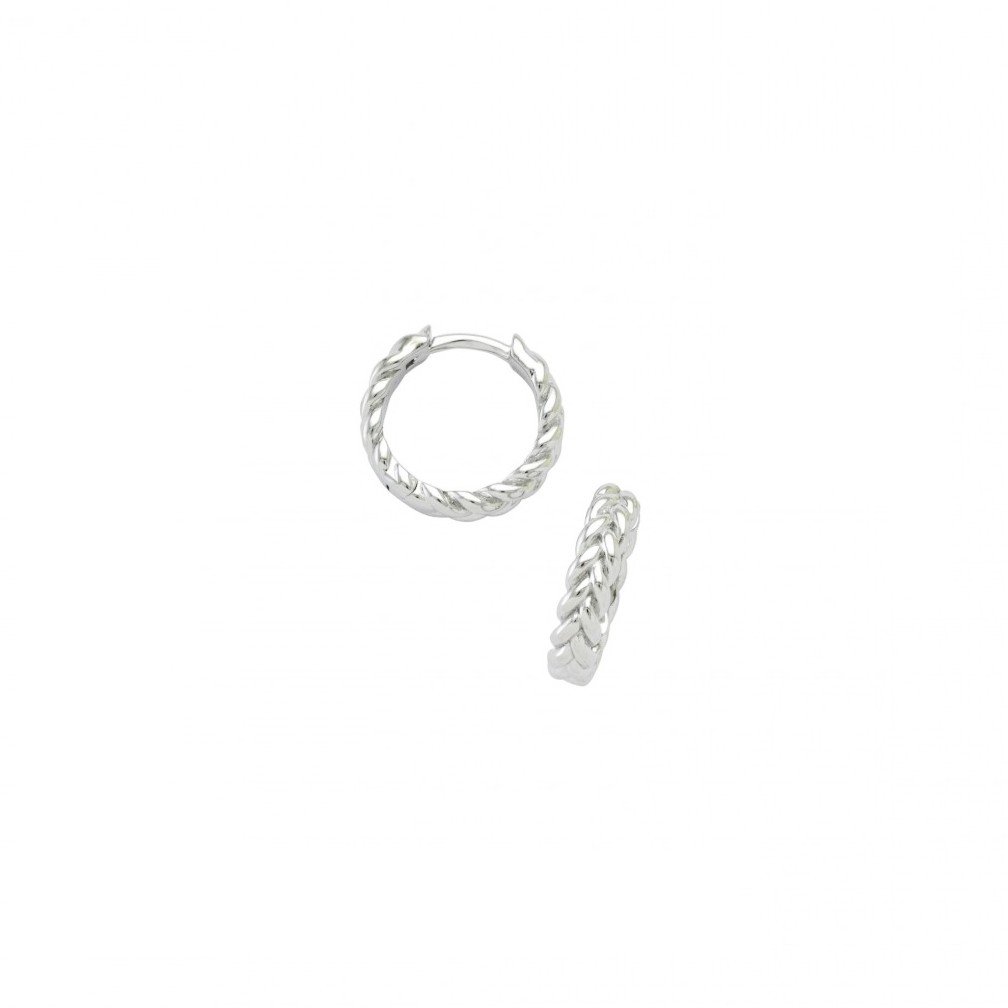 Σκουλαρίκια Σχοινί Silver 925