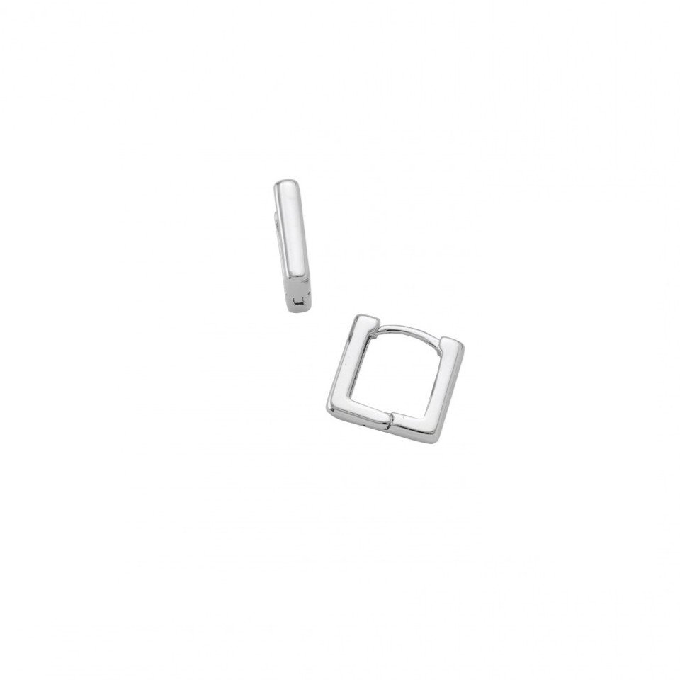 Σκουλαρίκια Τετράγωνα Silver 925