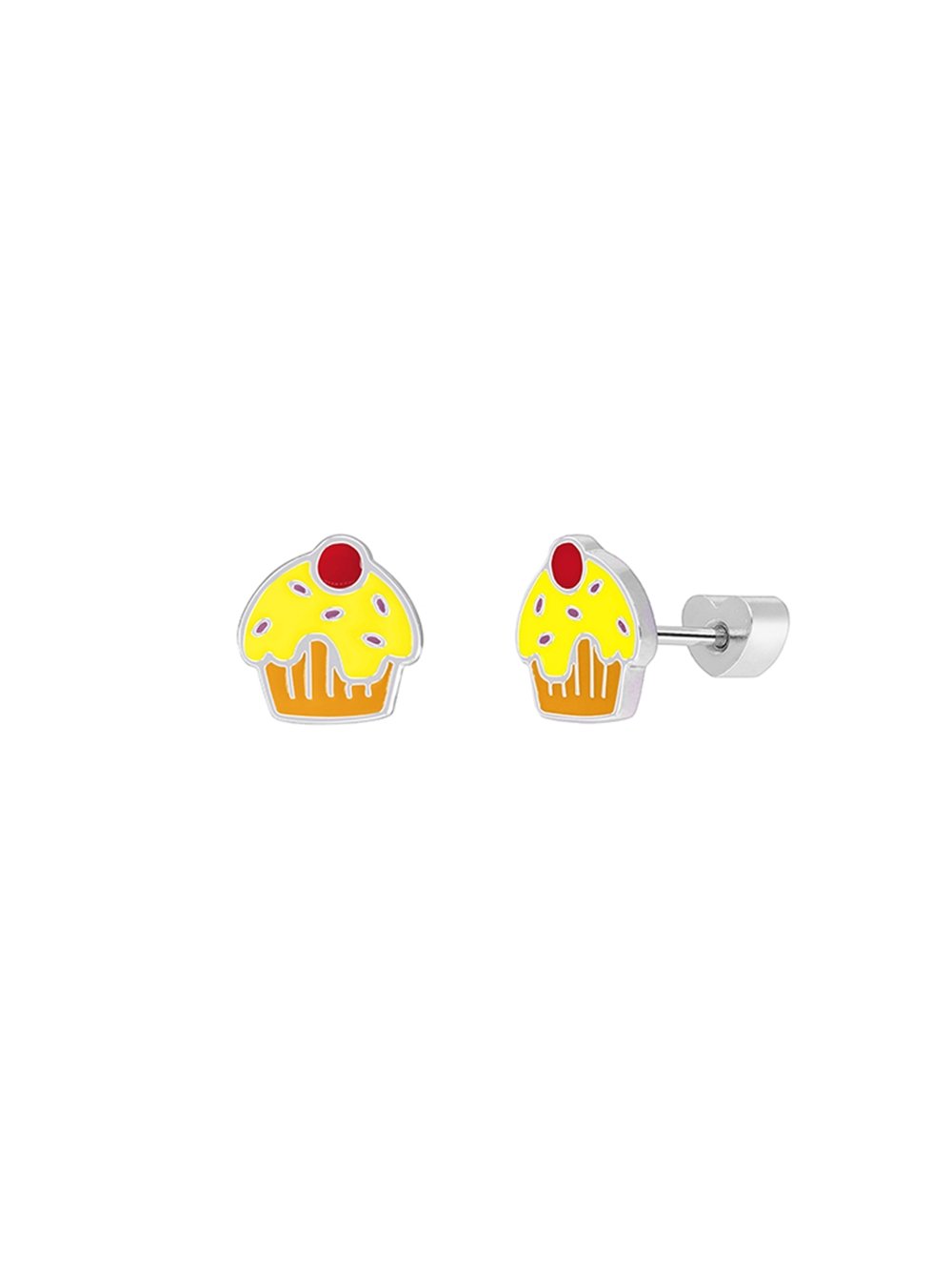Σκουλαρίκια Καρφωτά Cupcake Silver 925