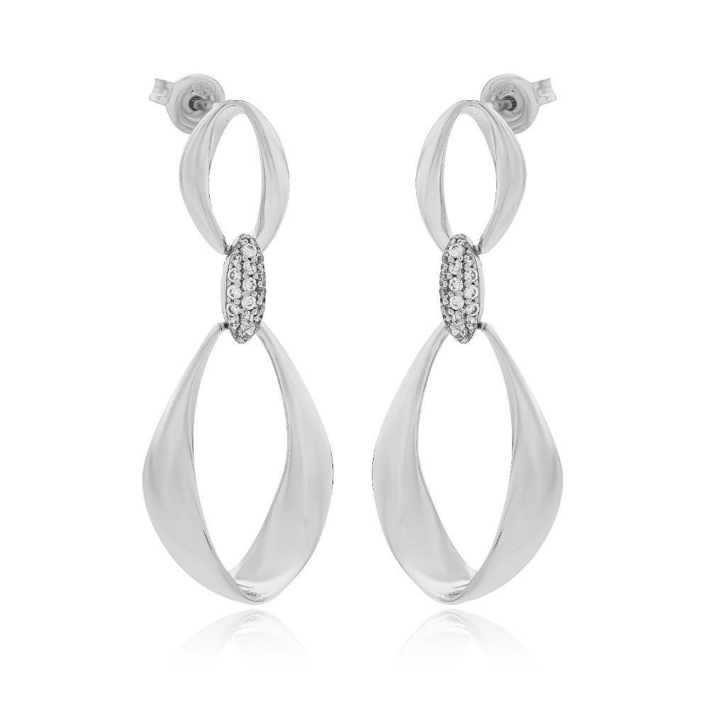 Κομψά Κρεμαστά Σκουλαρίκια Silver 925