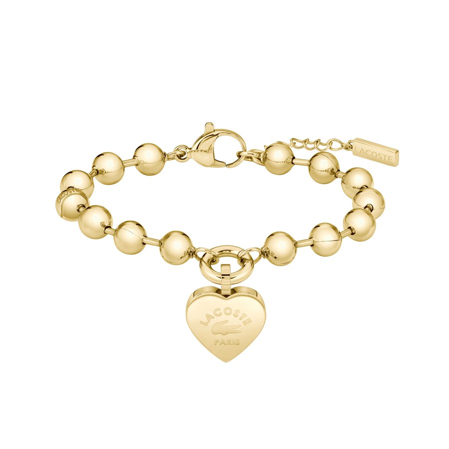 Lacoste Love My Croc Gold Stainless Steel Bracelet