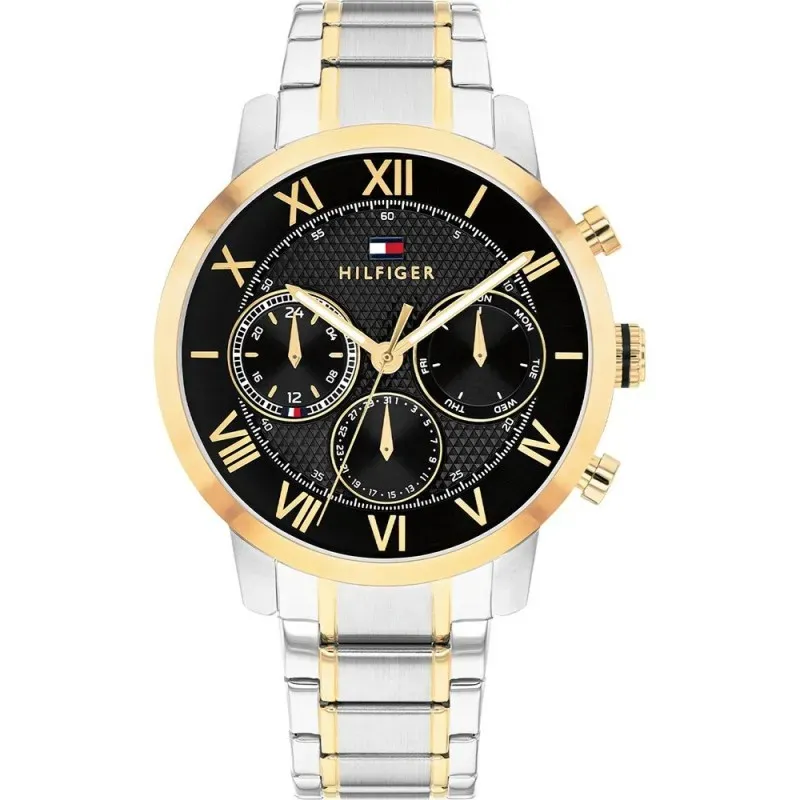 Tommy Hilfiger Oxford Χρονογράφος Two Tone Stainless Steel Bracelet