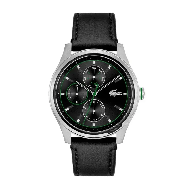 Lacoste Musketeer Χρονογράφος Black Leather Strap