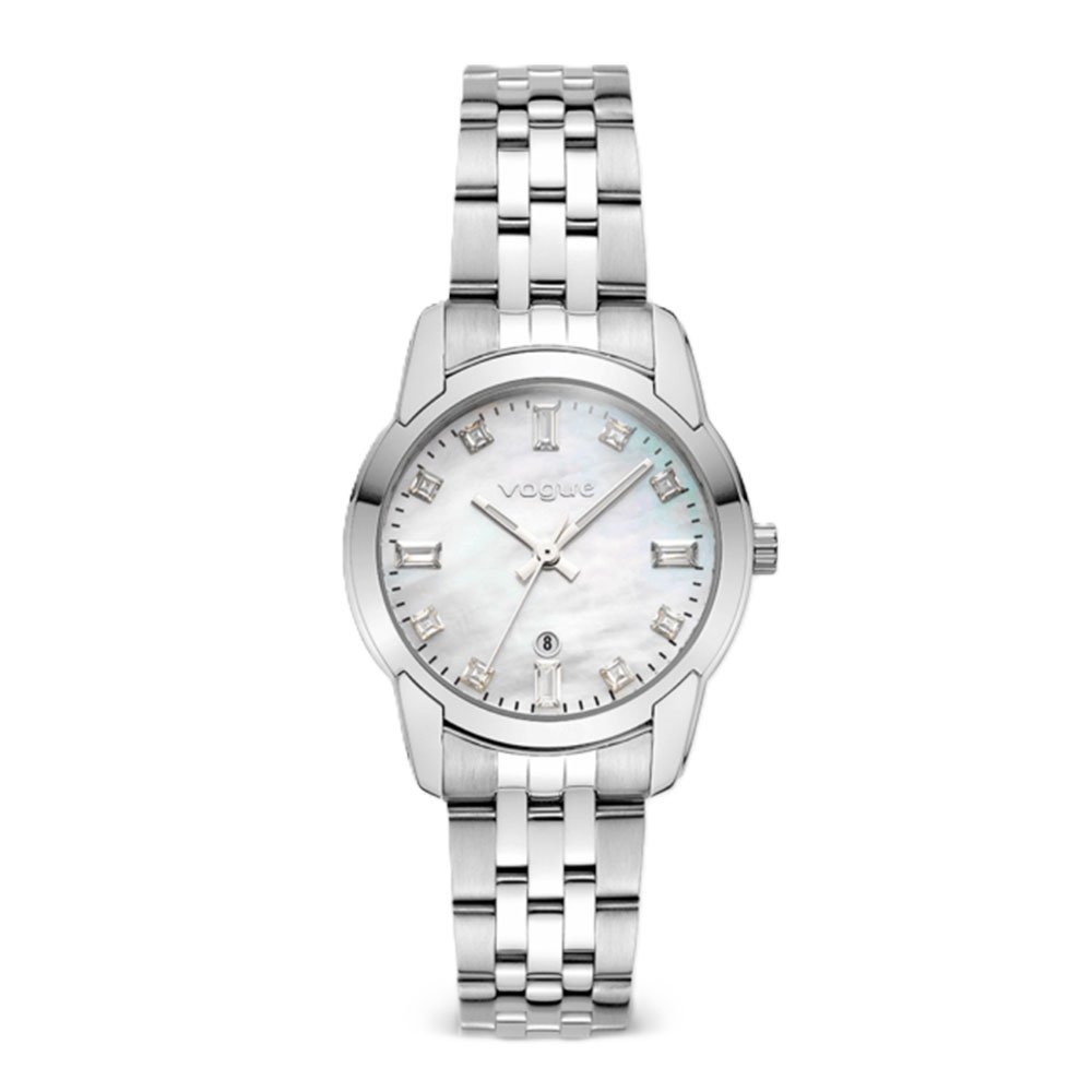 Vogue Lydia Silver Tone Stainless Steel Bracelet