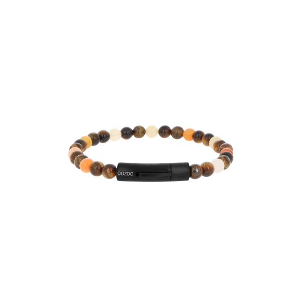 Βραχιόλι Ανδρικό OOZOO Yellow/Jade Tiger Eye & Imperial Jade — SB-1062-195