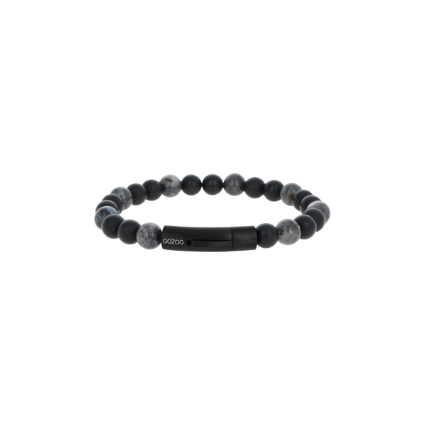 Βραχιόλι Ανδρικό OOZOO Black Onyx & Flashstone — SB-1069-195
